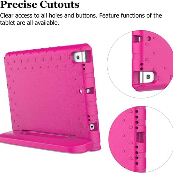 AVAWO iPad 10.2" 7th 8th 9th gen 2019 2020 2021 lightweight EVA foam pink case - Picture 12 of 16